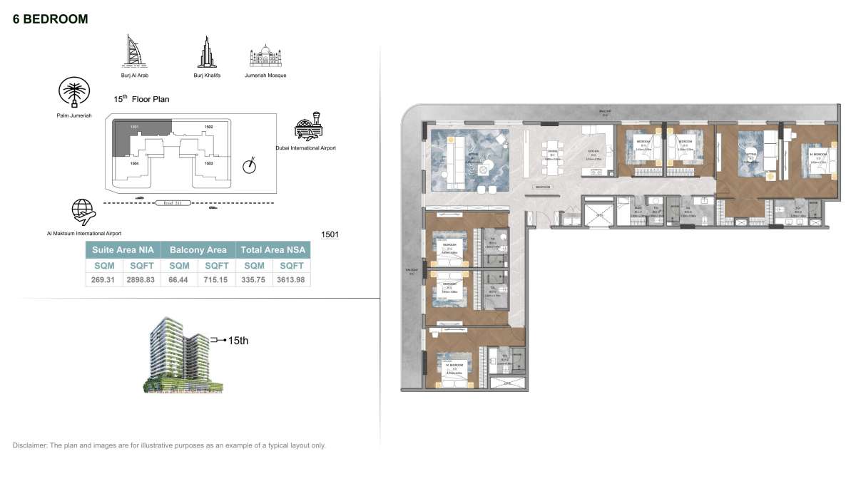 6BHK | Forest City Tower